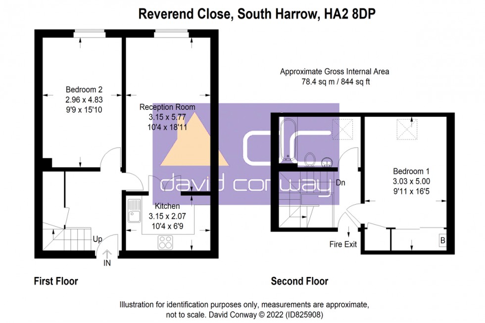Floorplan for Reverend Close, South Harrow, HA2 8DP