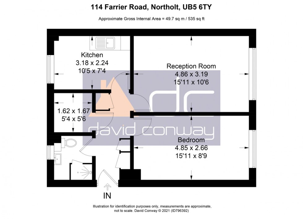 Floorplan for Farrier Road, Northolt, UB5 6TY