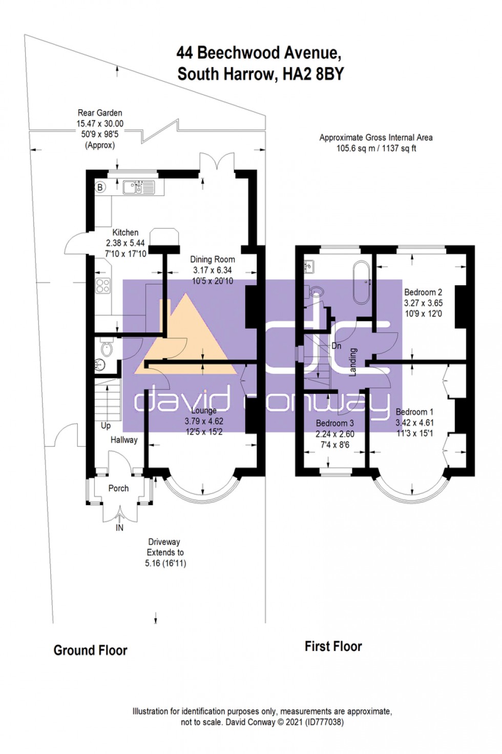 Floorplan for Beechwood Avenue, South Harrow