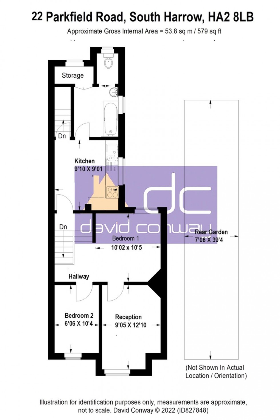 Floorplan for Parkfield Road, South Harrow, HA2 8LB