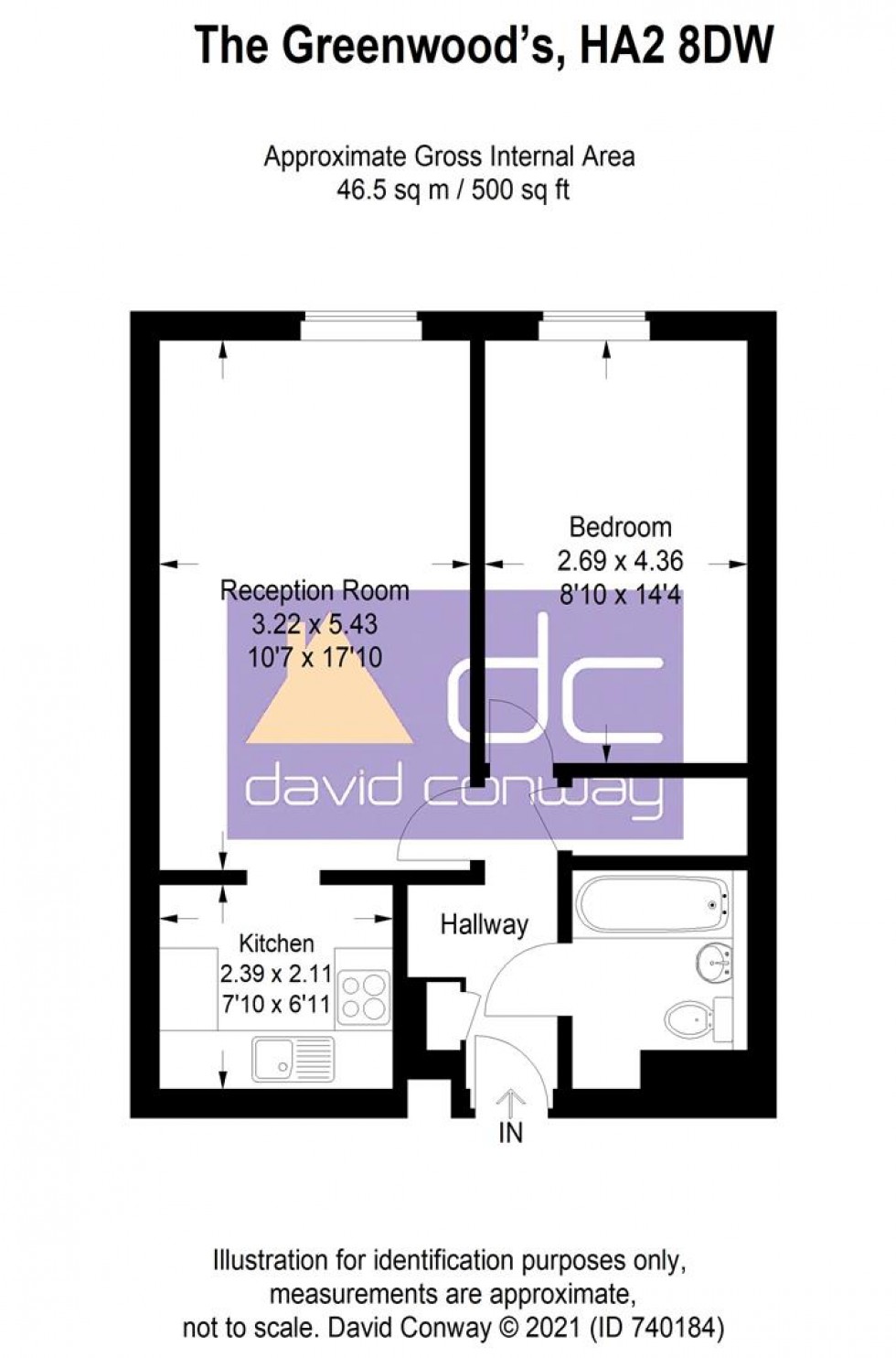 Floorplan for The Greenwoods, Sherwood Road, Harrow, HA2 8DW