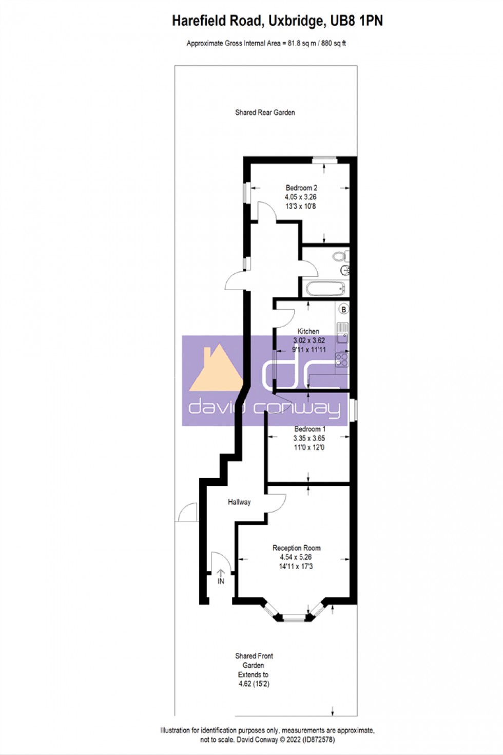 Floorplan for Harefield Road, Uxbridge, UB8 1PN