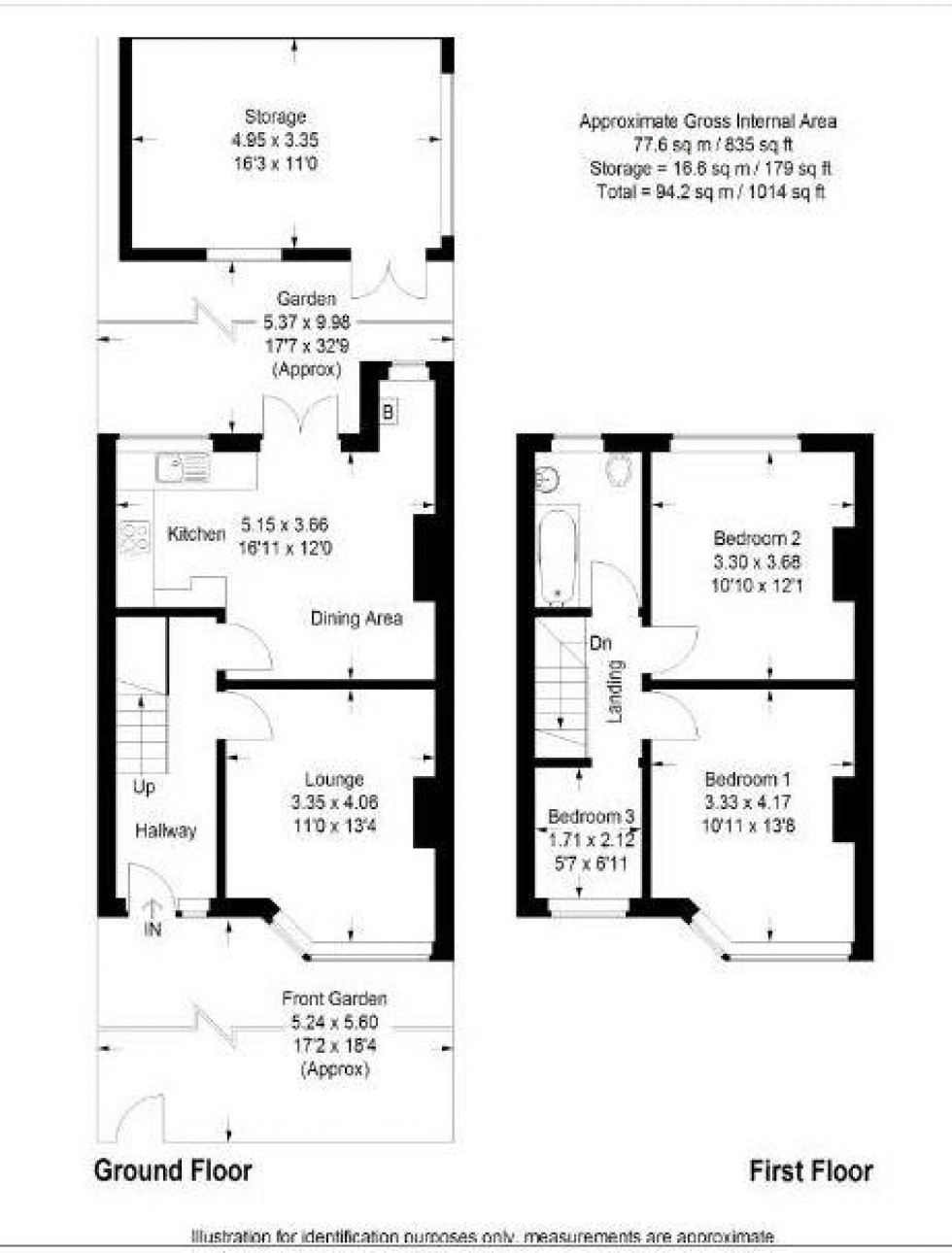 Floorplan for Wargrave Road, South Harrow, HA2 8LN