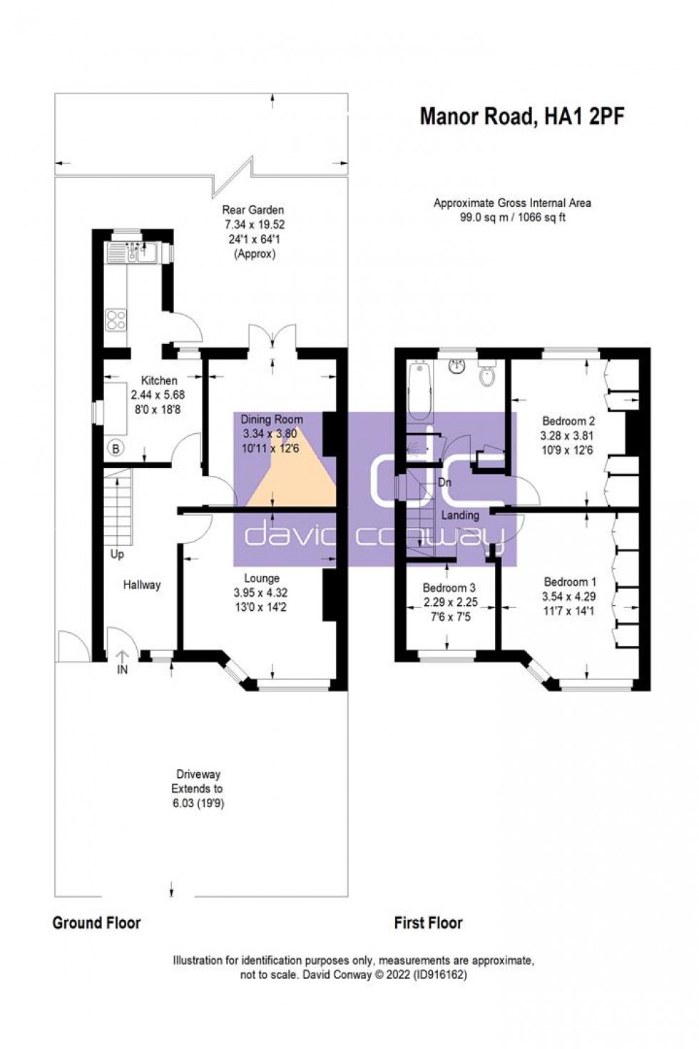 Floorplan for Manor Road, Harrow, HA1 2PF