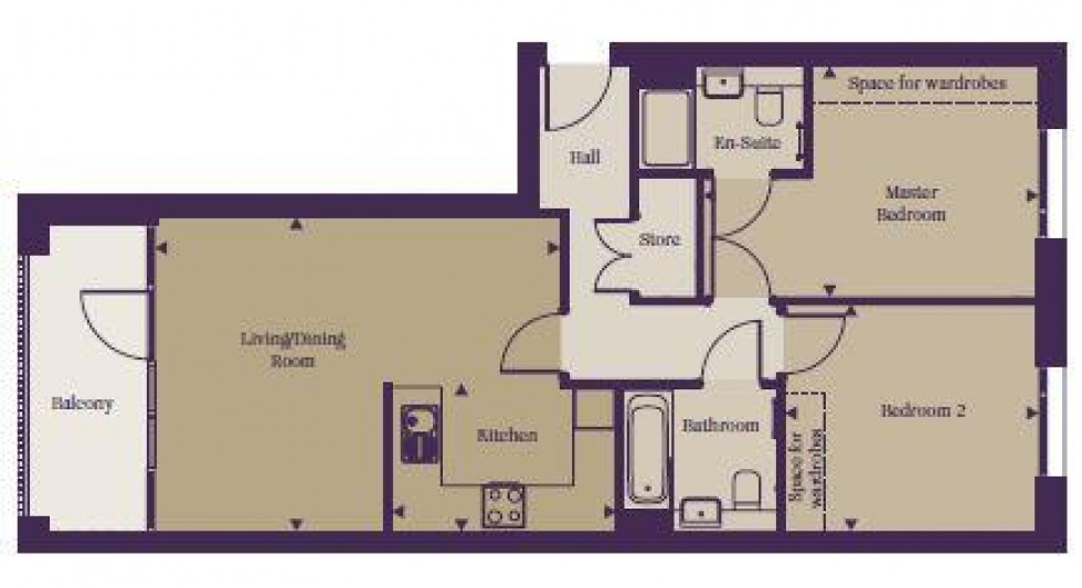Floorplan for Levett House, Holman Drive, Hanwell, UB2 4FU
