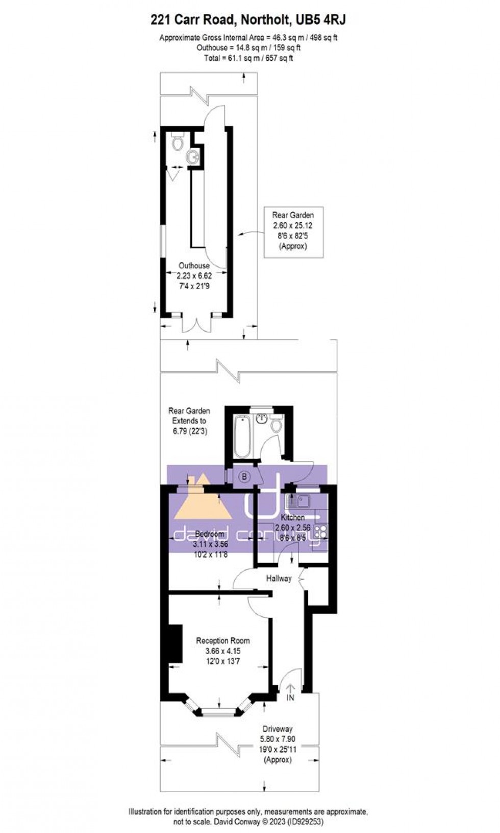 Floorplan for Carr Road, Northolt, UB5 4RJ