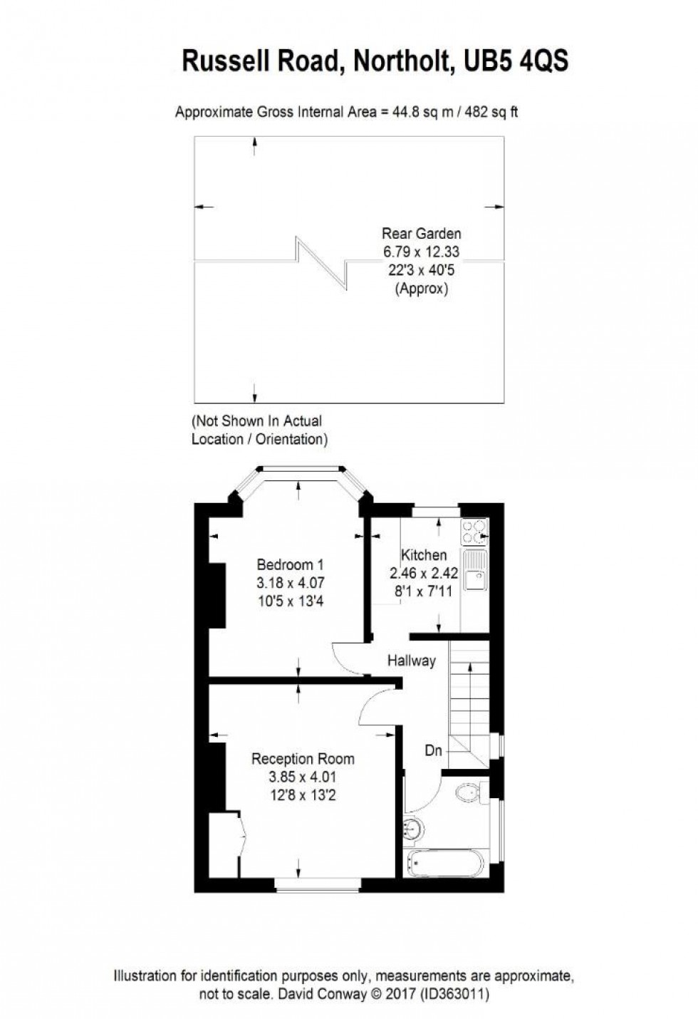 Floorplan for Russell Road, Northolt Park, UB5 4QS