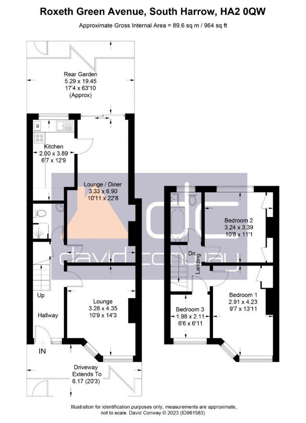 Floorplan for Roxeth Green Avenue, Harrow, HA2 8AG