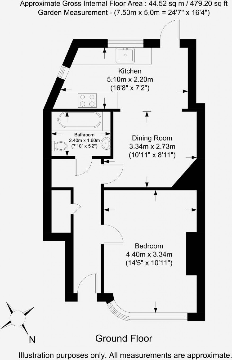 Floorplan for Holyrood Avenue, Harrow, HA2 8TP