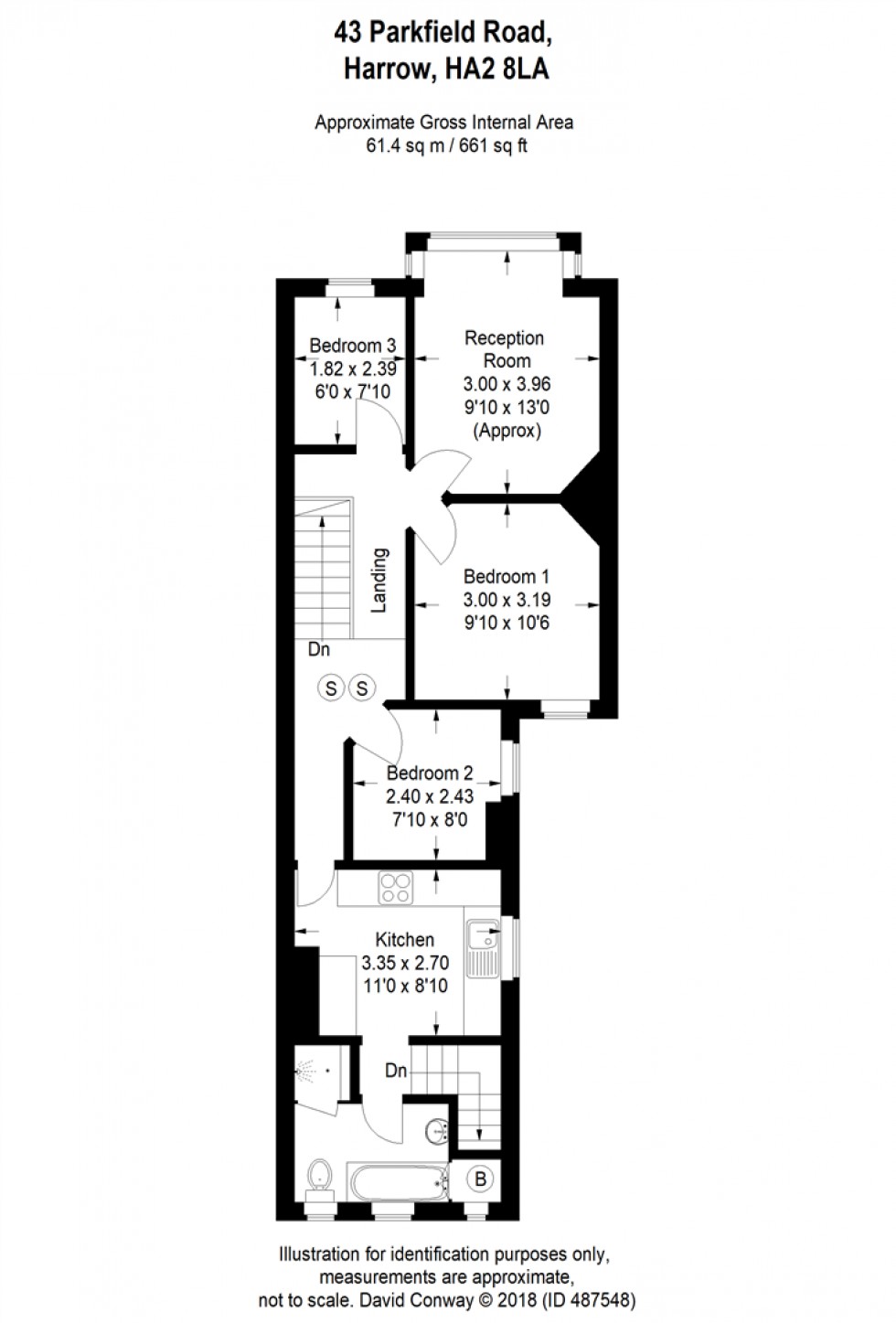 Floorplan for Parkfield Road, Harrow, HA2 8LA