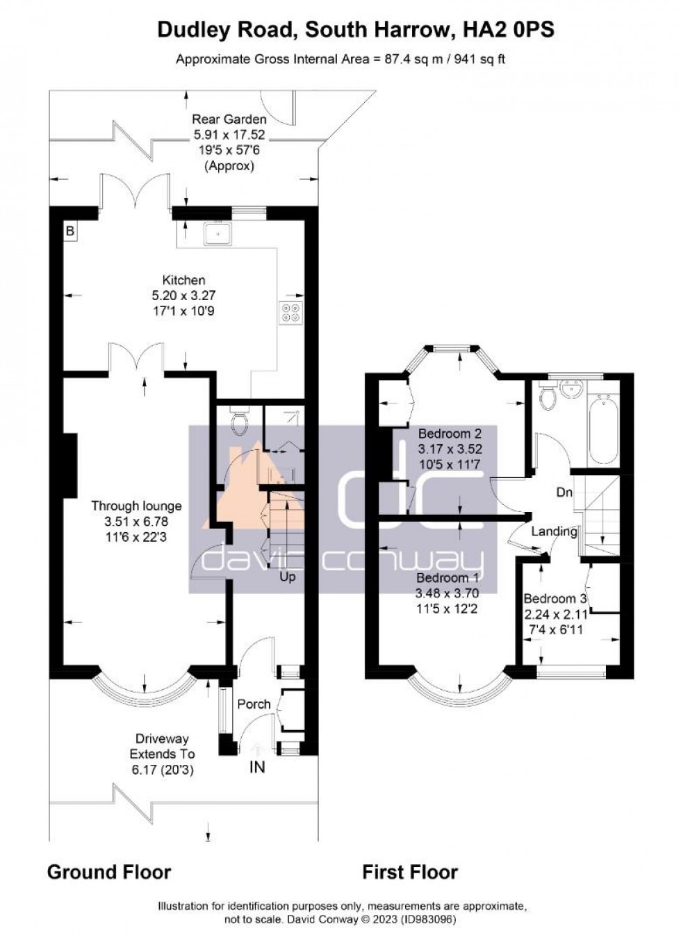 Floorplan for Dudley Road, Harrow, HA2 0PS