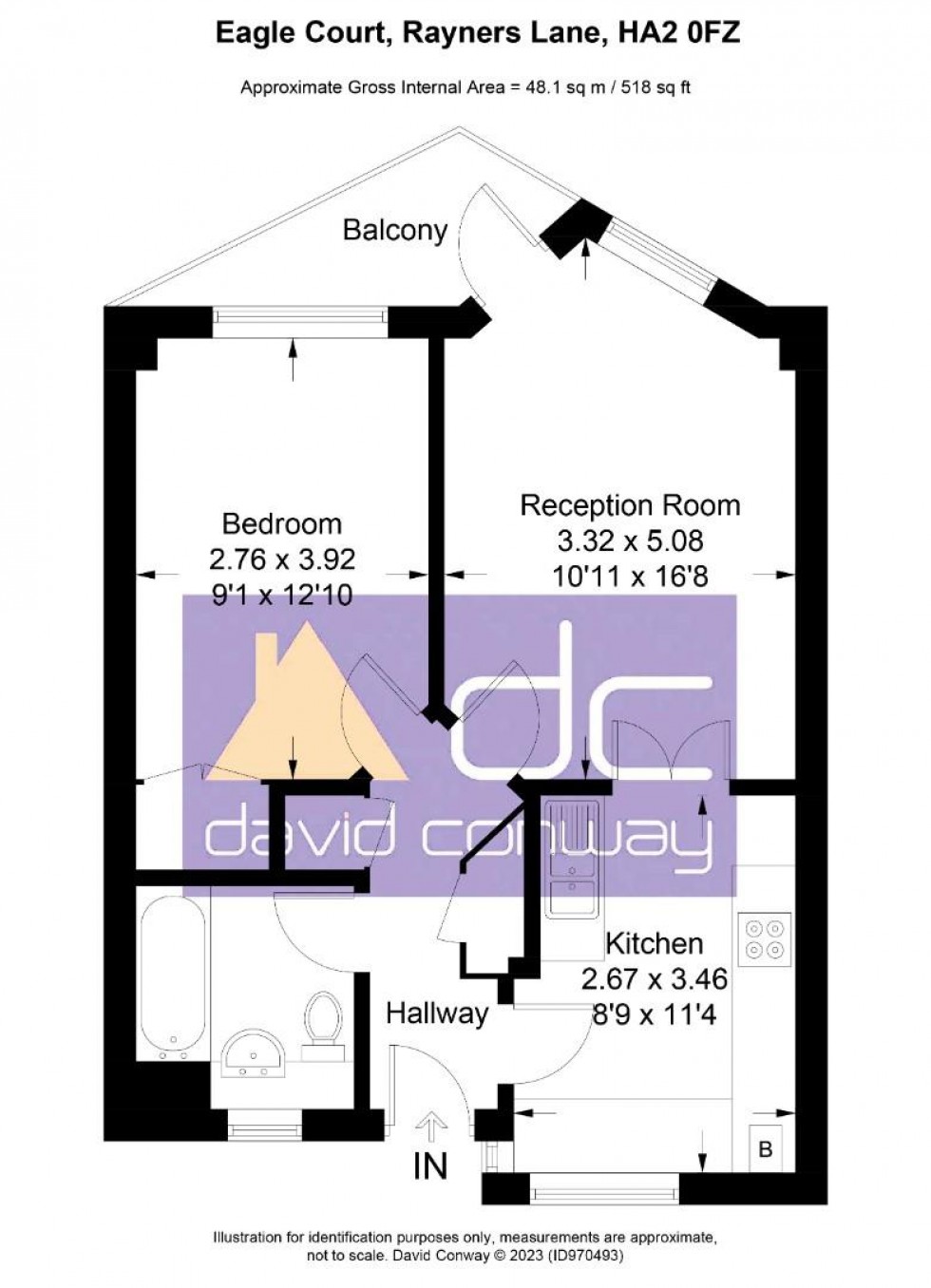 Floorplan for Drinkwater Road, Harrow, HA2 0FZ