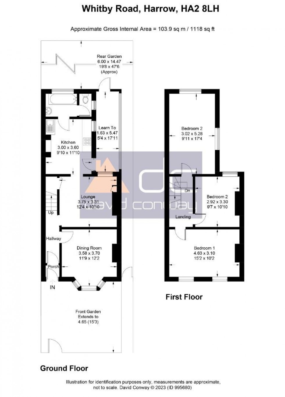 Floorplan for Whitby Road, Harrow, HA2 8LH