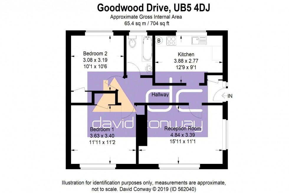 Floorplan for Goodwood Drive, Northolt, UB5 4DJ