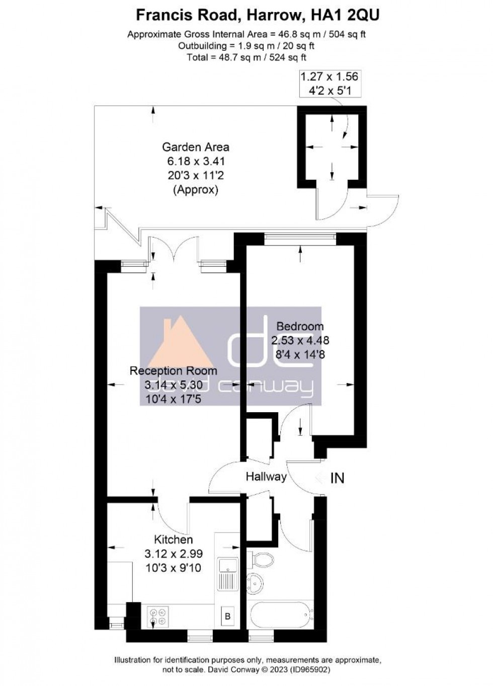 Floorplan for Francis Road, Harrow, HA1 2QU
