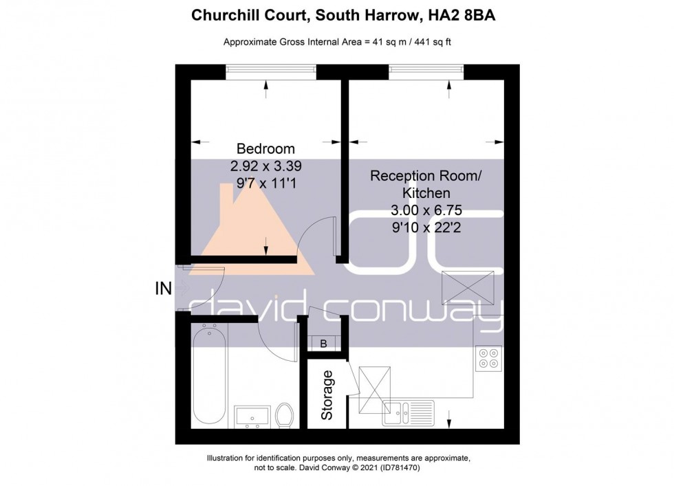 Floorplan for Churchill Court, Roxeth Green Avenue, Harrow, HA2 8BA