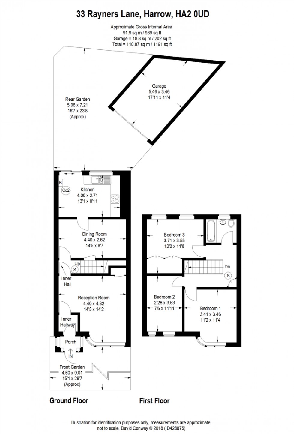 Floorplan for Rayners Lane, South Harrow, HA2 0UD