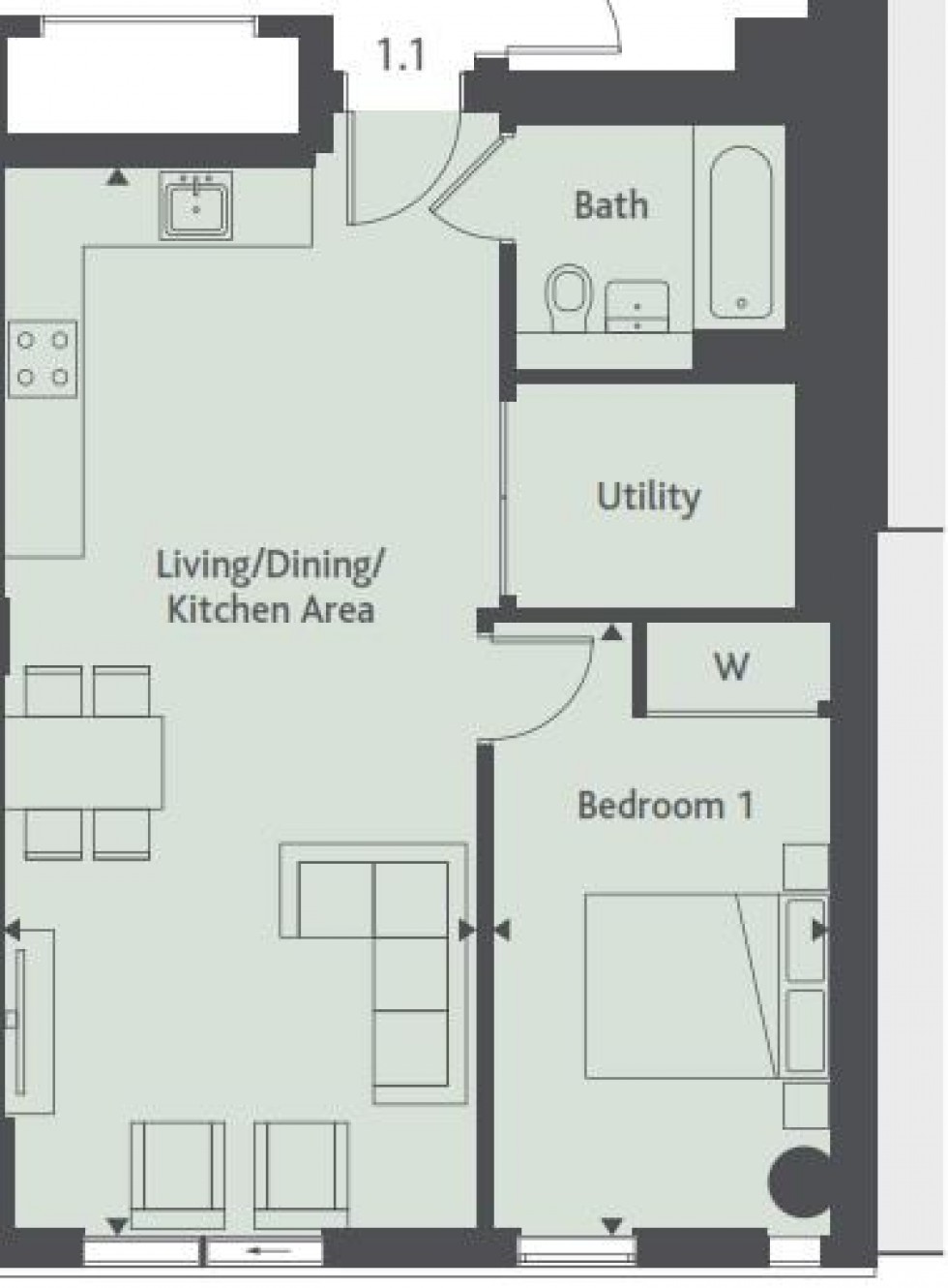 Floorplan for The Clarendon, Clarendon Road, Watford, WD17 1JA