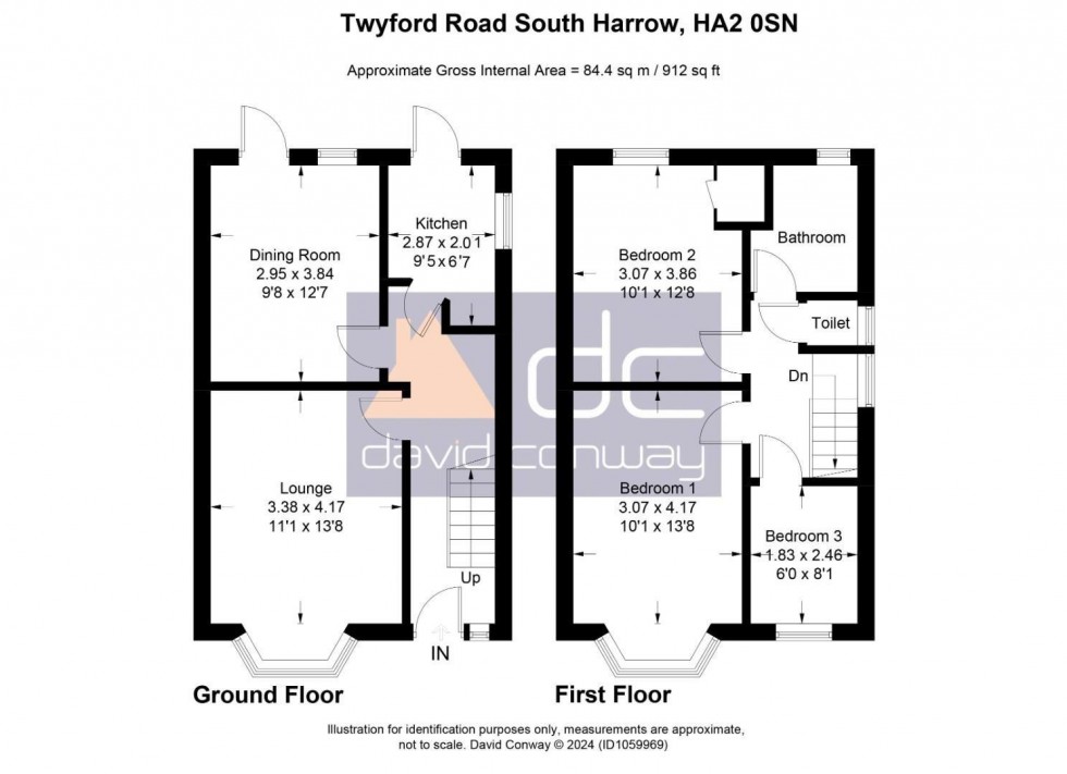Floorplan for Twyford Road, West Harrow, HA2 0SN