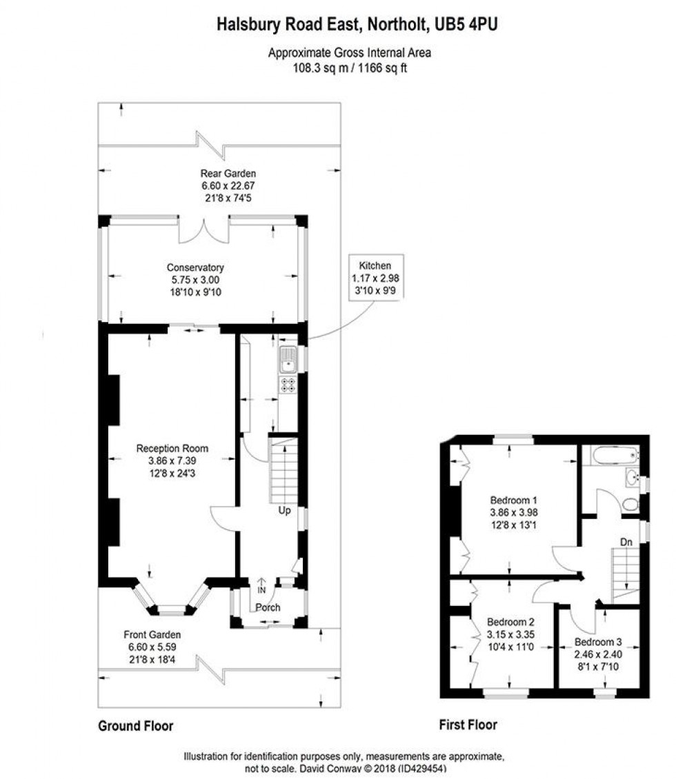 Floorplan for Halsbury Road East, Northolt, UB5 4PU