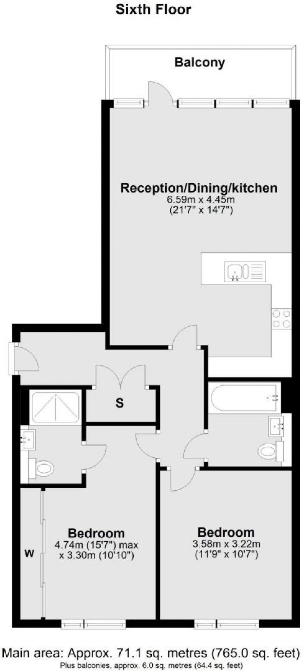 Floorplan for Pemberton House, Holman Drive Southall, UB2 4FW
