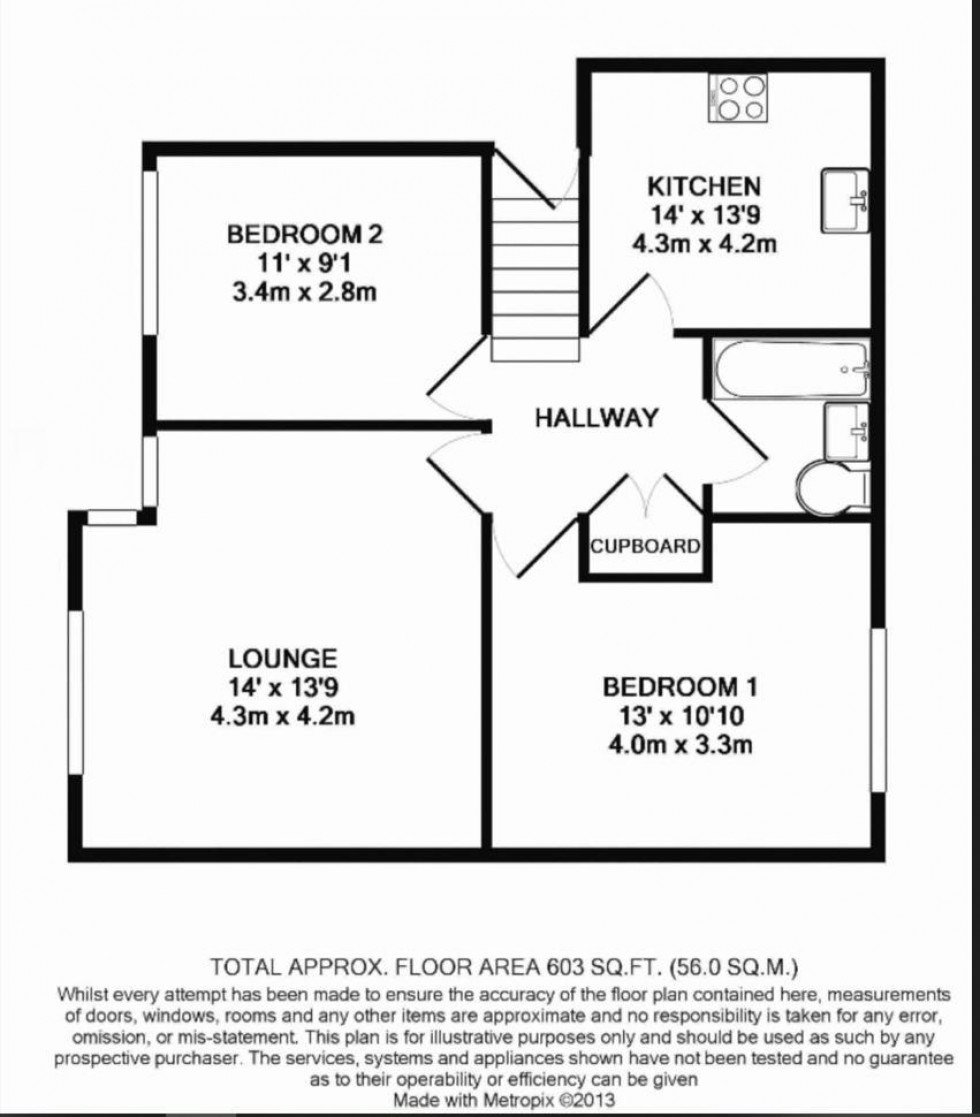 Floorplan for Shaftesbury Avenue, South Harrow, HA2 0AN