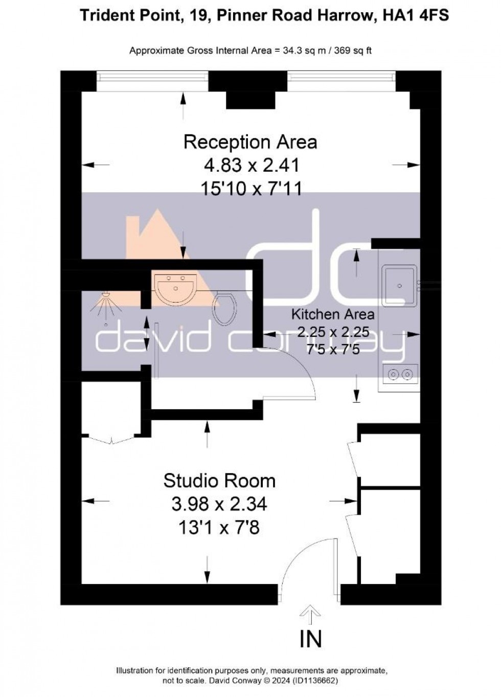 Floorplan for 19 Pinner Road, South Harrow, HA1 4FS