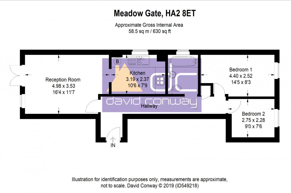Floorplan for Meadow Gate, Corbins Lane, Harrow, HA2 8ET