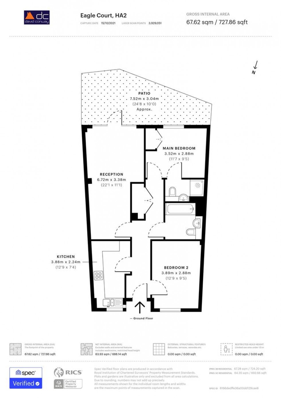Floorplan for Drinkwater Road, Harrow, HA2 0FZ