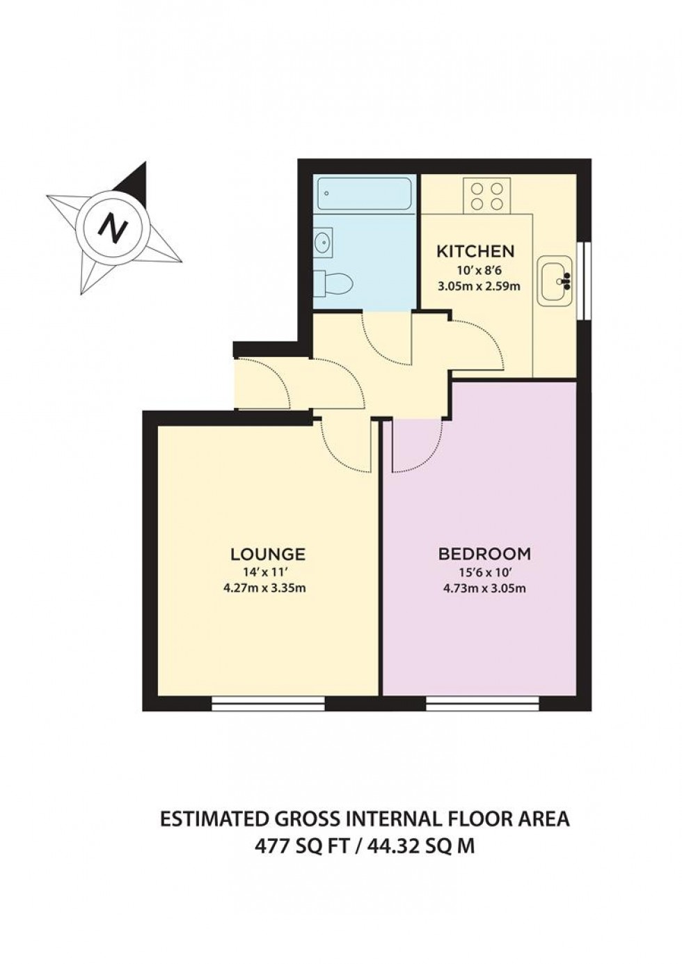 Floorplan for Palmerston Court, Stanley Road, Harrow, HA2 8AS