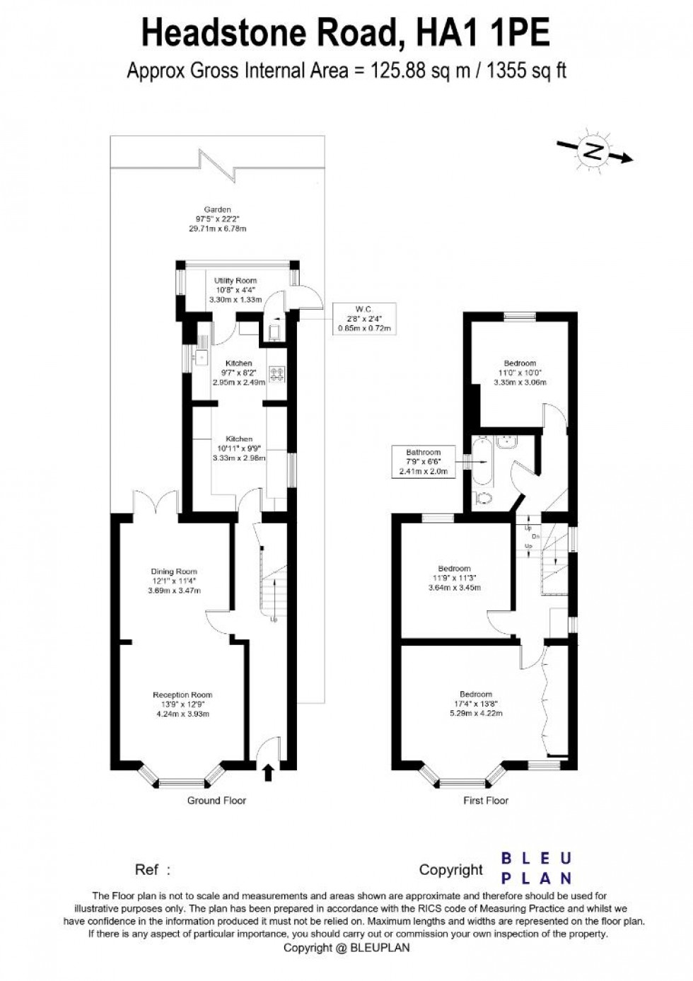 Floorplan for Headstone Road, Harrow, HA1 1PE