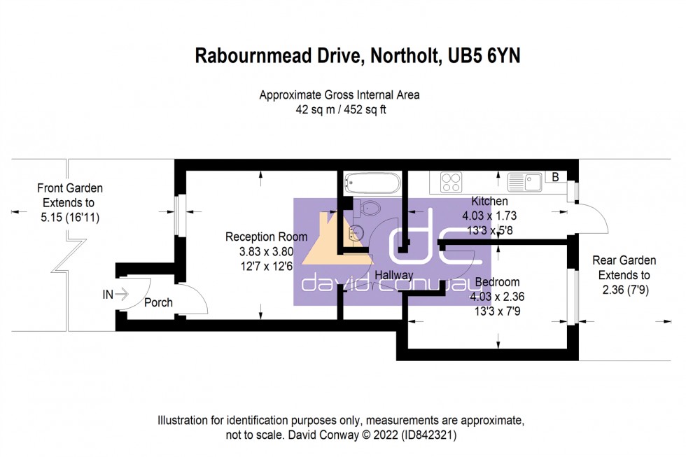 Floorplan for Rabournmead Drive, Northolt, UB5 6YN