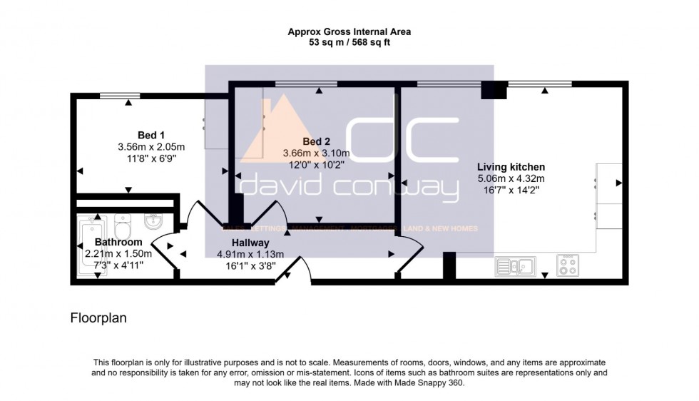 Floorplan for Clayton Road, Hayes, UB3 1AA