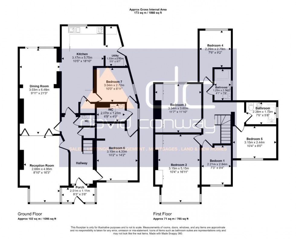 Floorplan for Blenheim Gardens, Wembley, HA9 7NP