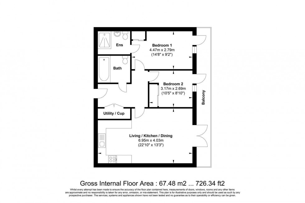 Floorplan for Trident Point, Pinner Road, Harrow, HA1 4FR