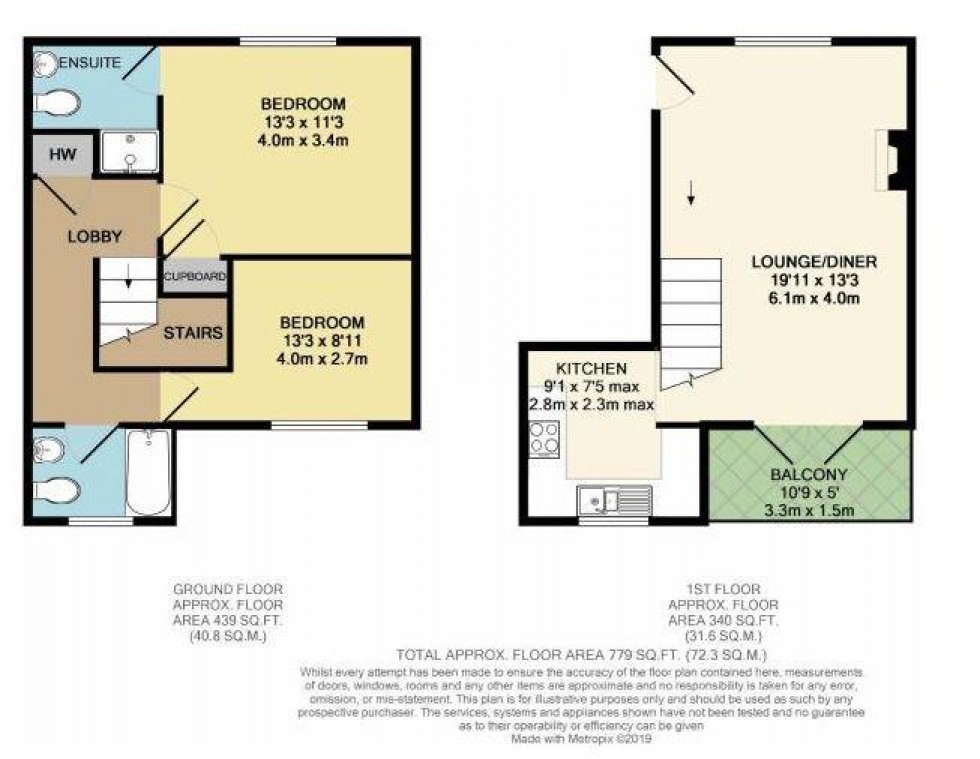 Floorplan for Glasfryn House, Roxeth Hill, Harrow-On-The-Hill, HA2 0LD