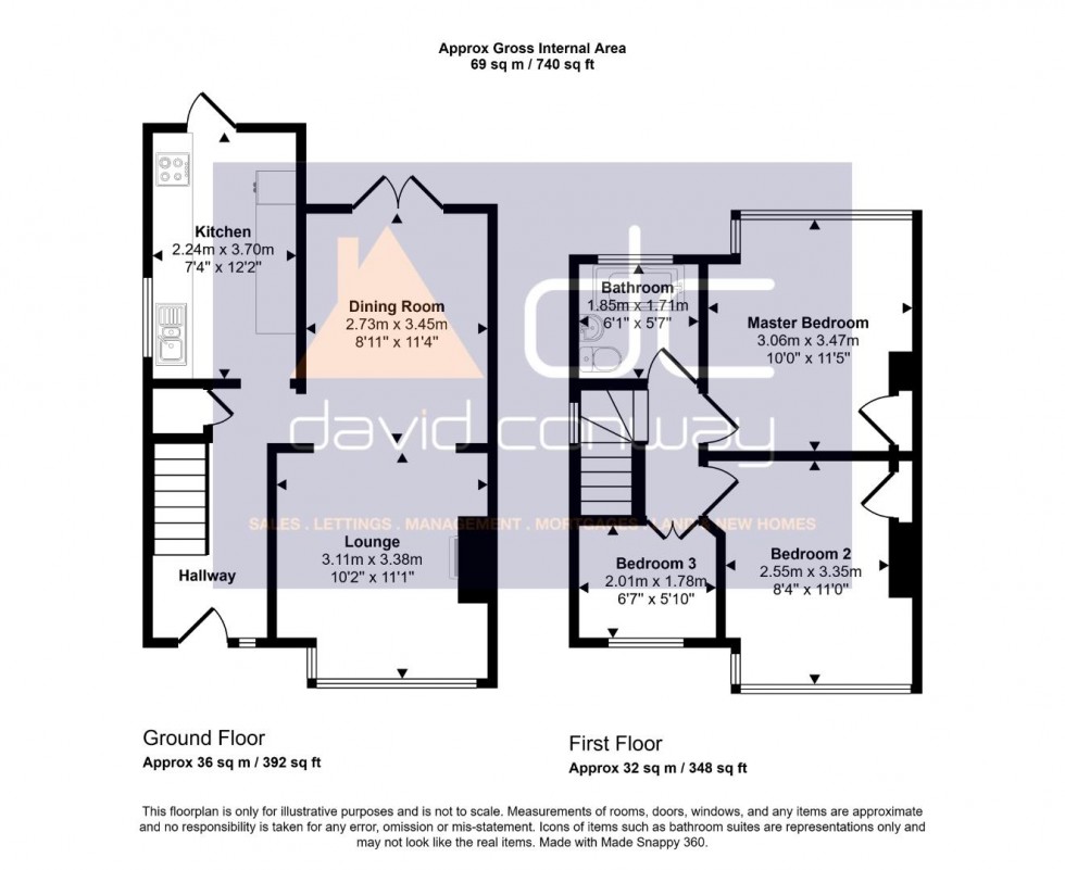 Floorplan for Wood End Gardens Northolt, UB5 4QL