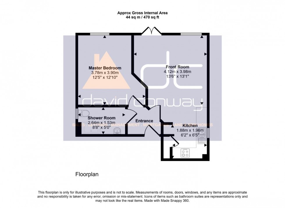 Floorplan for Meadow Gate, Corbins Lane, Harrow HA2 8ET