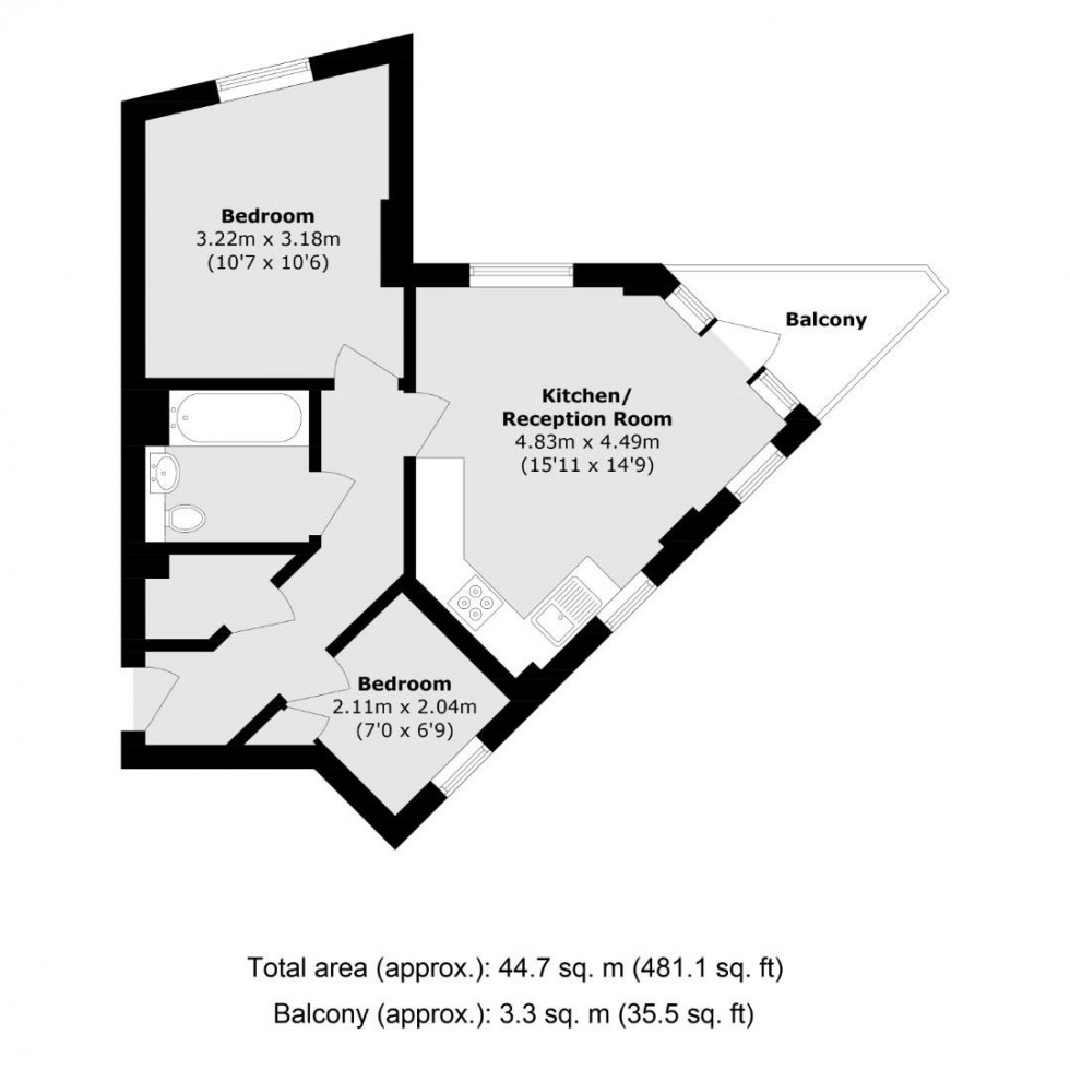 Floorplan for Bridge Court, Stanley Road, South Harrow, HA2 8FE