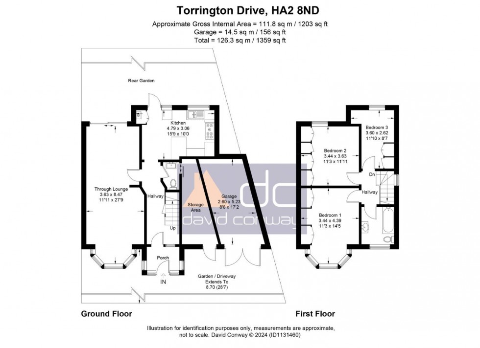 Floorplan for Torrington Drive, Harrow HA2 2ND
