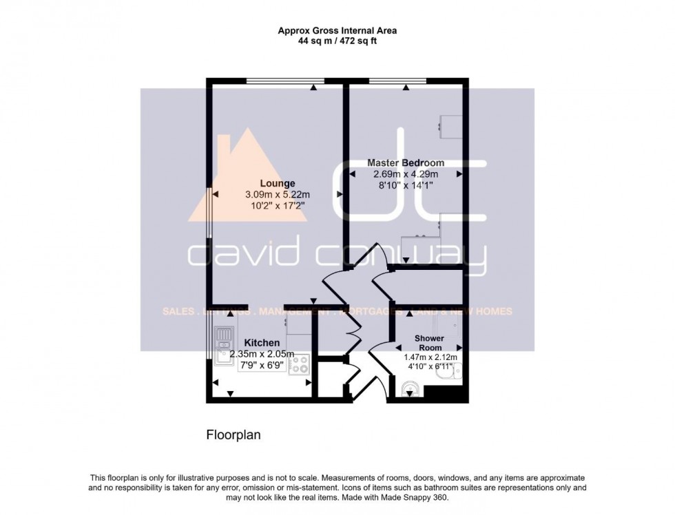Floorplan for The Greenwoods, Sherwood Road, Harrow, HA2 8DW