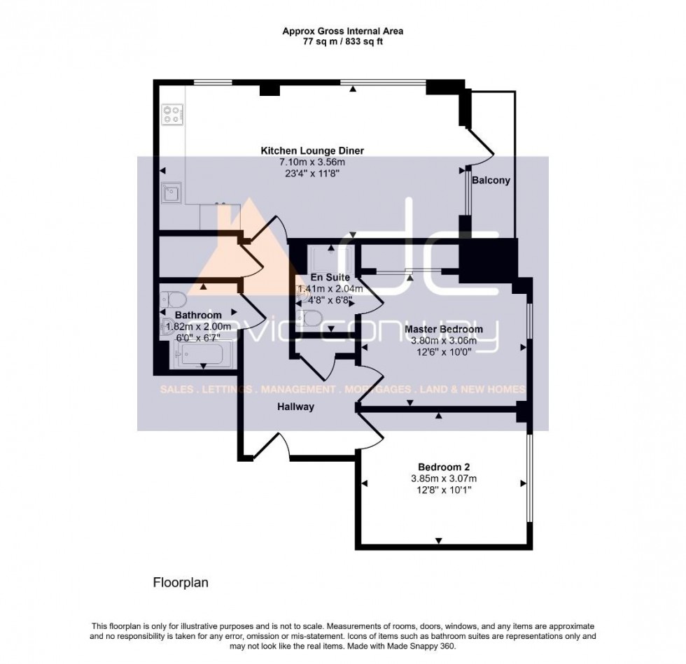 Floorplan for Byron Court, St. Johns Road, Harrow, HA1 2SE
