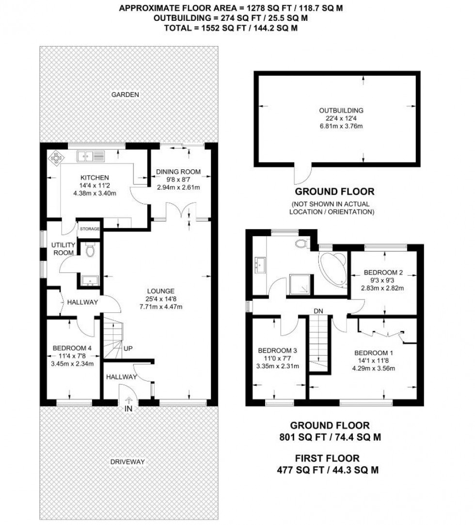 Floorplan for Kenilworth Avenue, Harrow, HA2 8RZ