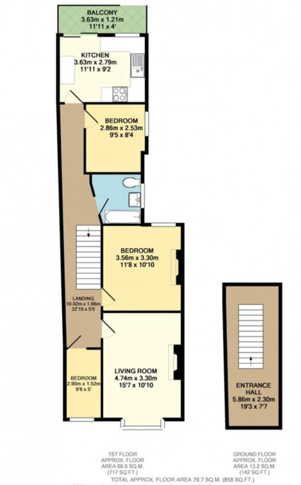 Floorplan for Vaughan Road, Harrow, HA1 4DP