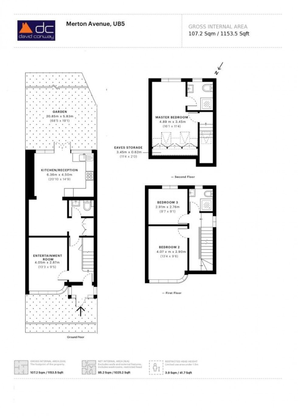 Floorplan for Merton Avenue, Northolt, UB5 4QF