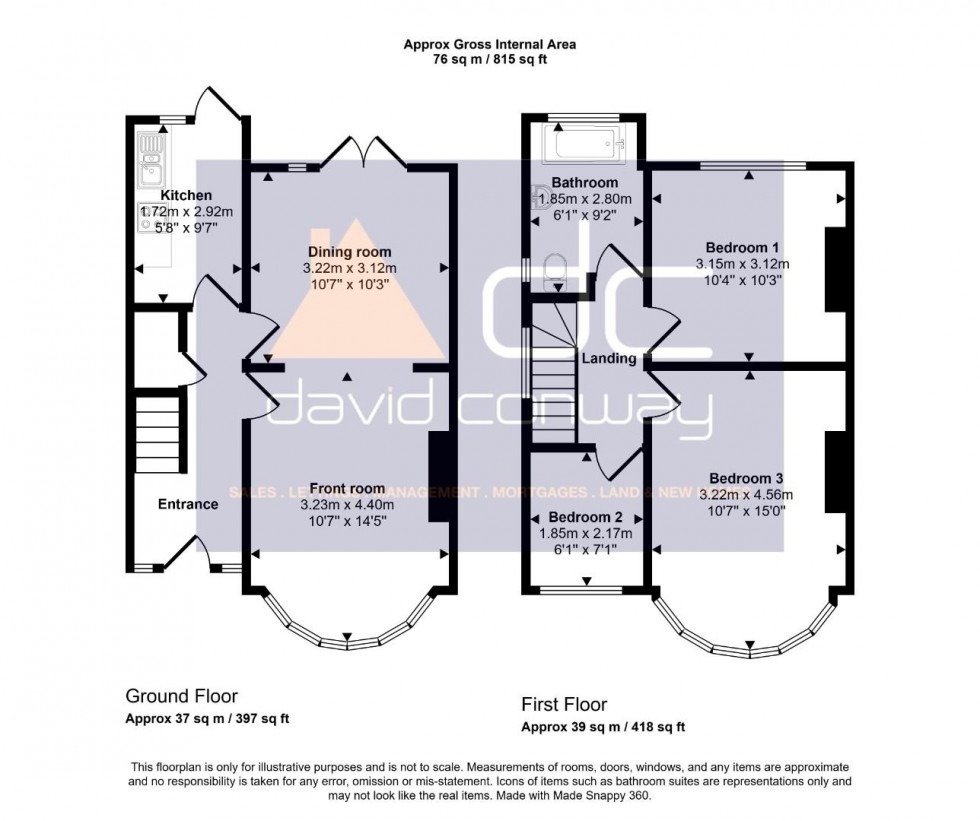 Floorplan for Windsor Crescent, South Harrow