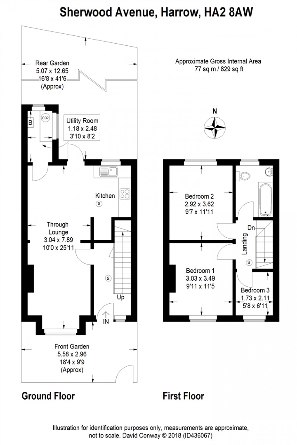 Floorplan for Sherwood Road, South Harrow, HA2 8AW