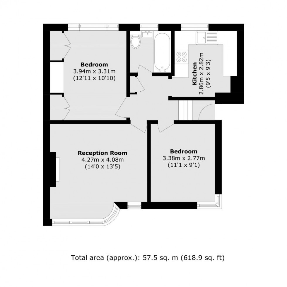 Floorplan for Shaftesbury Avenue, South Harrow, HA2 0AN